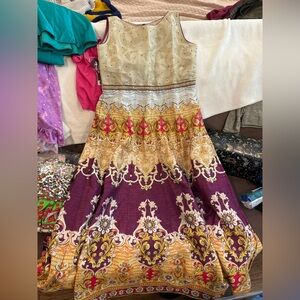 Elegant Multicolor Sleeveless Dress